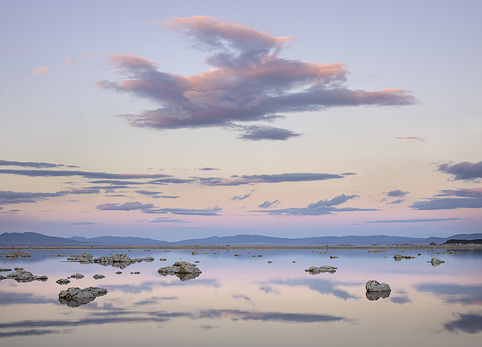 Sunset Light and Clouds, Mono Lake ,California 