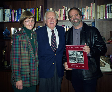 John Sexton and Anne Larsen with Walter Cronkite