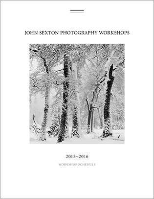 Johnn Sexton Photography Workshops Brochure