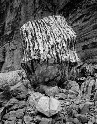 Striped Boulder, Saddle Canyon